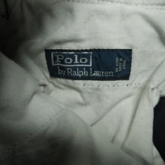 VINTAGE Polo Ralph Lauren Pants Men 31x30 Black Cargo Military Utility Distress - Picture 6 of 13